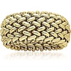 image:imageRossSimons Italian 14kt Yellow Gold RisoLink RingNo Gemstone