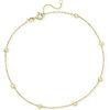 image:imageRossSimons Italian 3mm 10kt Yellow Gold Bead Station Anklet 9 inches