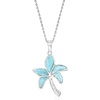 image:imageRossSimons Larimar Palm Tree Pendant Necklace in Sterling SilverLarimar
