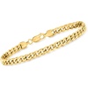 image:imageRossSimons Mens 10kt Yellow Gold CubanLink Bracelet 85 inches