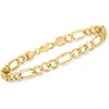 image:imageRossSimons Mens 10kt Yellow Gold FigaroLink Bracelet 85 inches
