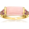image:imageRossSimons Pink Opal and 20 ct tw Rhodolite Garnet Ring in 18kt Gold Over SterlingOpal