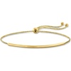 image:imageRossSimons Pure Collection 14kt Yellow Gold Round Bar Bolo Bracelet