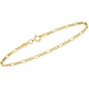 image:imageRossSimons Pure Collection 19mm 14kt Yellow Gold FigaroLink Bracelet 7 inches
