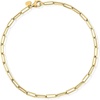 image:imageRossSimons Pure Collection Italian 14kt Yellow Gold Paper Clip Link Anklet 9 inches