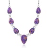 image:imageRossSimons Purple Turquoise Necklace in Sterling Silver 18 inches