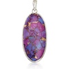 image:imageRossSimons Purple Turquoise Oval Pendant in Sterling Silver