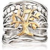image:imageRossSimons Sterling Silver and 14kt Yellow Gold MultiRow Tree Of Life RingOther