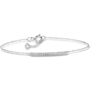image:imagePure Collection by RossSimons 010 ct tw Diamond Bar Bracelet in Sterling SilverDiamond