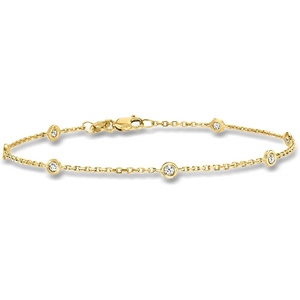 image:imagePure Collection by RossSimons 020 ct tw Diamond Station Bracelet in 14kt Gold