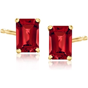 image:imagePure Collection by RossSimons 120 ct tw Garnet Stud Earrings in 14kt Yellow Gold