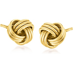 image:imagePure Collection by RossSimons 14kt Yellow Gold Love Knot Stud Earrings