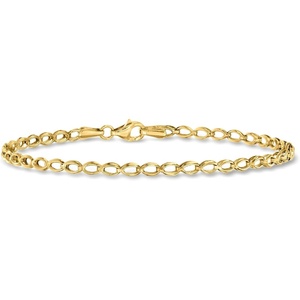 image:imagePure Collection by RossSimons 14kt Yellow Gold OvalLink Braceletno gemstone