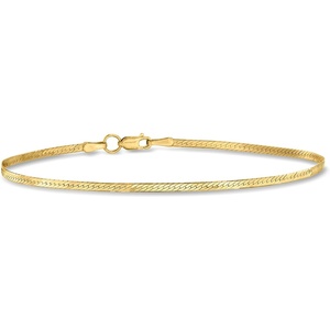 image:imagePure Collection by RossSimons 15mm 14kt Yellow Gold Herringbone Braceletno gemstone