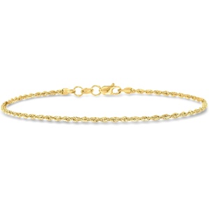 image:imagePure Collection by RossSimons 15mm 14kt Yellow Gold Twisted RopeChain BraceletNo Gemstone