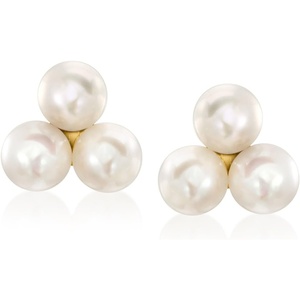 image:imagePure Collection by RossSimons 445mm Cultured Pearl Trio Earrings in 14kt Yellow Gold
