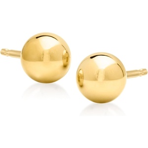 image:imagePure Collection by RossSimons 5mm 14kt Yellow Gold Ball Stud Earrings