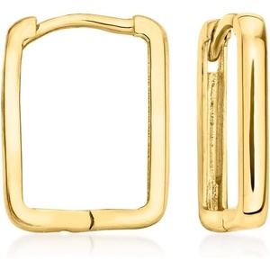 image:imagePure Collection by RossSimons Italian 14kt Yellow Gold Square Huggie Hoop Earrings