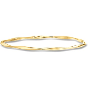 image:imagePure Collection by RossSimons Italian 14kt Yellow Gold Twisted Bangle Braceletno gemstone