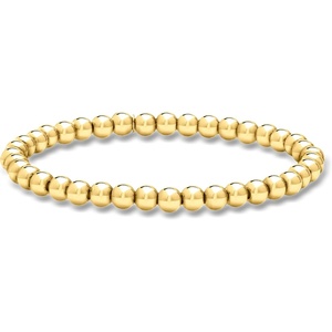 image:imagePure Collection by RossSimons Italian 5mm 18kt Gold Over Sterling Bead Stretch Braceletno gemstone