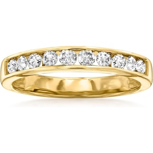 image:imageRossSimons 050 ct tw ChannelSet Diamond Wedding Band in 14kt Yellow GoldDiamond