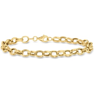 image:imageRossSimons 10kt Yellow Gold CableLink Braceletno gemstone