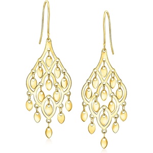 image:imageRossSimons 10kt Yellow Gold Chandelier Earrings