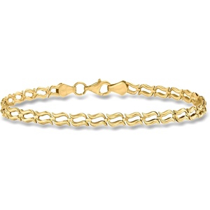 image:imageRossSimons 10kt Yellow Gold WavyLink Braceletno gemstone