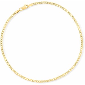 image:imageRossSimons 22mm 10kt Yellow Gold CurbLink Anklet 10 inches