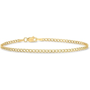 image:imageRossSimons 23mm 10kt Yellow Gold CurbLink Braceletno gemstone