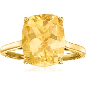 image:imageRossSimons 460 Carat Citrine Ring in 18kt Gold Over SterlingCitrine