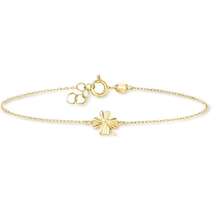 image:imageRossSimons Italian 10kt Yellow Gold Clover Braceletno gemstone