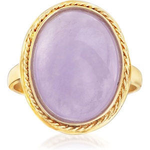 image:imageRossSimons Lavender Jade Ring in 14kt Yellow GoldJade