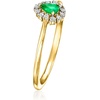 image:imageRossSimons 010 Carat Emerald Ring With Diamonds in 10kt Yellow GoldEmerald