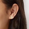image:imageRossSimons 020 ct tw Diamond Love Knot Earrings in 10kt Yellow Gold