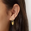image:imageRossSimons 10kt Yellow Gold Claddagh Hoop Earrings