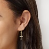 image:imageRossSimons 10kt Yellow Gold Cross Drop Earrings