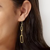 image:imageRossSimons 10kt Yellow Gold Graduated Paper Clip Link Drop Earrings