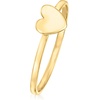 image:imageRossSimons 10kt Yellow Gold Heart RingNo Gemstone