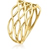 image:imageRossSimons 10kt Yellow Gold OpenSpace Wave RingNo Gemstone