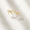 image:imageRossSimons 10kt Yellow Gold Ribbon Earrings
