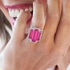 image:imageRossSimons 1205 ct tw Pink and White Topaz Ring in Sterling SilverTopaz