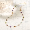 image:imageRossSimons 1380 ct tw BezelSet MultiGemstone Station Necklace in 14kt Yellow GoldAmethyst