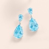 image:imageRossSimons 1400 ct tw Blue Topaz Drop Earrings in Sterling Silver