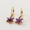 image:imageRossSimons 160 ct tw Amethyst Flower Drop Earrings in 18kt Gold Over Sterling