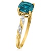 image:imageRossSimons 170 Carat London Blue Topaz Ring With Diamonds in 14kt Yellow GoldTopaz