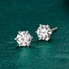 image:imageRossSimons 200 ct tw Moissanite Stud Earrings in Sterling Silver