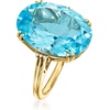 image:imageRossSimons 2000 Carat Sky Blue Topaz Cocktail Ring With Diamonds in 14kt Yellow GoldTopaz