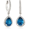 image:imageRossSimons 270 ct tw London Blue and White Topaz Drop Earrings in Sterling Silver