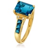 image:imageRossSimons 300 ct tw London Blue Topaz Ring With Diamonds in 14kt Yellow GoldTopaz